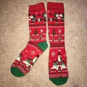 Disney Pixelated Christmas Socks